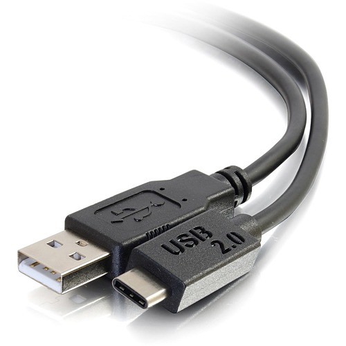 C2g CG28872 Cables C2g 10ft Usb 2.0 Usb-c To Usb-a Cable M/m - Black - 10 Ft Usb Data Transfer Cable For Smartphone, Ta 