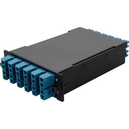 Addon ADD-4BAYC12CSD12LCDS2 Patch Panels Addon 4-bay Cassette 24-fiber 12 Duplex Cs In, 12 Lc Duplex Out, Singlemode Duplex Os2 - 24 Port(s)  Add4bayc12csd12lcds2 195285213846