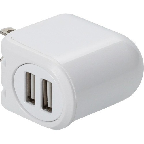 Addon USAC22USB12WW Power Adapters Addon Wall Plug To 2x Usb 2.0 (a) 5v At 2.4a Single Port Or 5v At 1a Dual Port 12w Total For Us Whit 195285285232