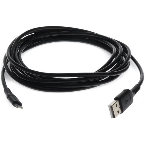 Addon USB2LGT1MB Cables 3ft (1m) Usb-a 2.0 Male To Lightning Male Sync And Charge Black Cable - 3.28 Ft Lightning/usb Data T 195285204530