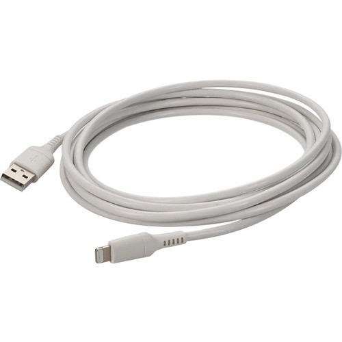 Addon USB2LGT3MW Cables 10ft (3m) Usb-a 2.0 Male To Lightning Male Sync And Charge White Cable - 9.84 Ft Lightning/usb Data  195285204592