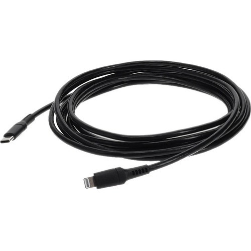 Addon USBC2LGT2MB Cables 6ft (2m) Usb-c 3.1 Male To Lightning Male Sync And Charge Black Cable - 6.56 Ft Lightning/usb-c Data 195285204714