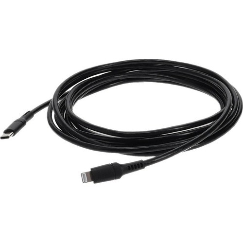 Addon USBC2LGT3MB Cables 10ft (3m) Usb-c 3.1 Male To Lightning Male Sync And Charge Black Cable - 9.84 Ft Lightning/usb-c Dat 195285204776