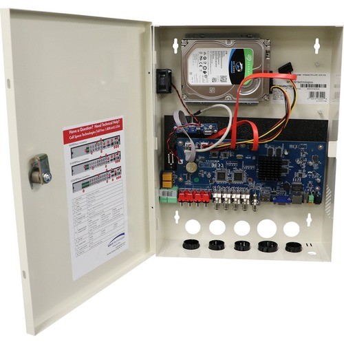 Speco Tech H6WHRN2TB Surveillance Systems Speco 6 Channel Hybrid Wall Mount Digital Video Recorder - 2 Tb Hdd - Hybrid Video Recorder - Hdmi ( 