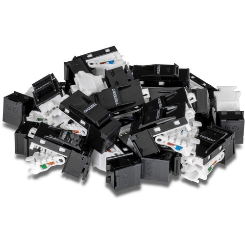 Trendnet TC-K25C6BK Cable Ends/Connectors Trendnet Cat6 Keystone Jack, 25-pack Bundle, 90anddeg; Angle Termination, Compatible With Cat5, Cat5e, Tck25c6bk 710931401691