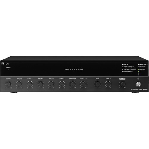 Toa A-824D A/V Receivers & Amplifiers Toa A-824d Amplifier - 240 W Rms - 4 Channel - Black - 50 Hz To 20 Khz - 317 W A824d 