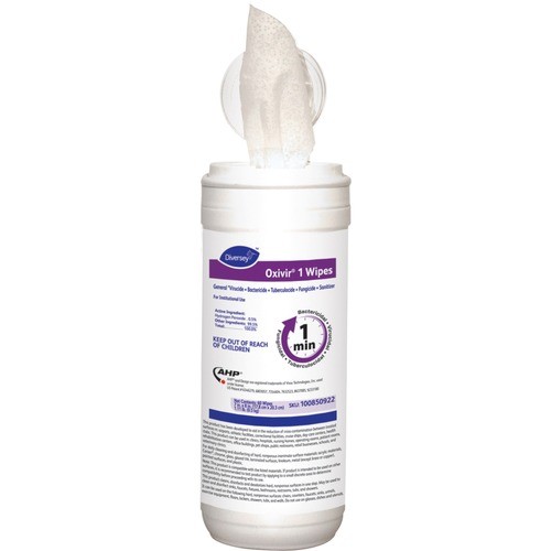 Diversey 100850922 Household Cleaners Oxivir 1 Wipes DVO100850922 818257051283