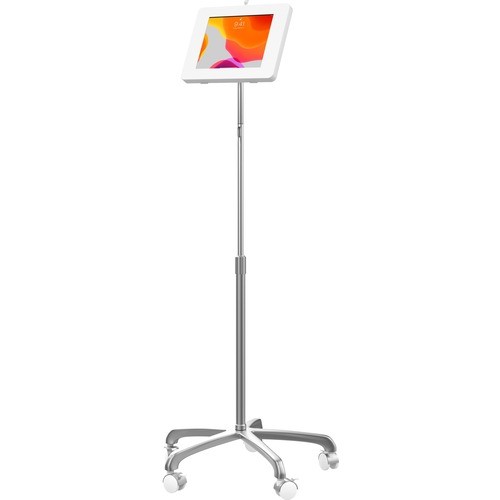 Cta Digital PAD-PARAHFS Stands & Cabinets Cta Digital Mobile Floor Stand W/ Heavy Duty Base And Universal Security Enclosure (white) - Up To 11" Padparahfs 656777020446