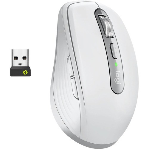 Logitech MX Anywhere 3 for Business Mouse - Darkfield - Wireless Bluetooth - Yes - Pale Gray - USB Type A - 4000 dpi - Wheel - 6 Button(s) - Right-handed Only 910-006215 097855169235