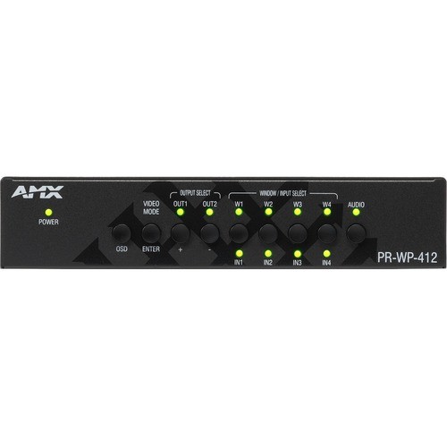 Harman Pro AMX-PR-WP-412 Miscellaneous Devices Amx Precis 4x1+1 4k60 Hdmi Windowing Processor - 8.4" Width X 8.1" Depth X 1.7" Height (amx-pr-wp-41 Amxprwp412 718878034521