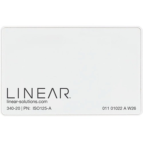 Nortek Security 830-00460 Smart Cards/Tags Linear 13.56 Mhz Iso Smart Card - Printable - Smart Card - Glossy White - Polyvinyl Chloride (pvc) - 83000460 