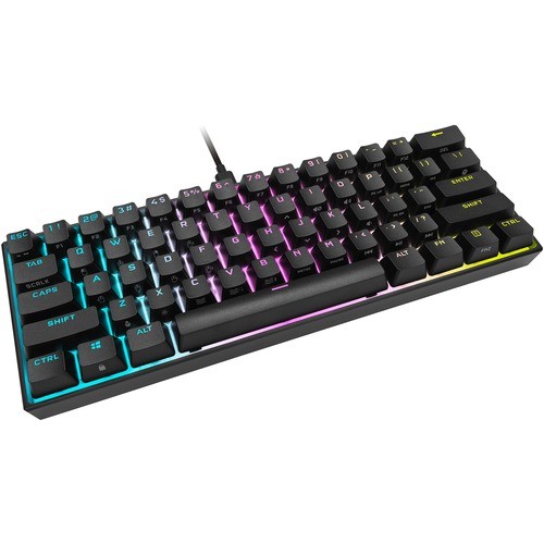 Corsair CH-9194014-NA Keyboards & Keypads Corsair K65 Rgb Mini 60% Mechanical Gaming Keyboard - Cherry Mx Speed - Cable Connectivity - Usb Typ Ch9194014na 840006635772