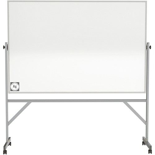 Ghent ARM4M448 Erase Boards Hygienic Porcelain Mobile Whiteboard With Aluminum Frame GHEARM4M448 014935052027