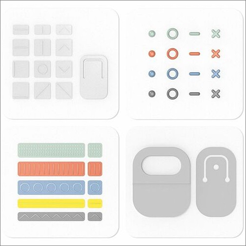 Microsoft I8X-00001 Miscellaneous Kits Microsoft Surface Adaptive Kit - Blue, Gray, Green, Orange, Red, Yellow - 1 (i8x-00001) I8x00001 889842876482