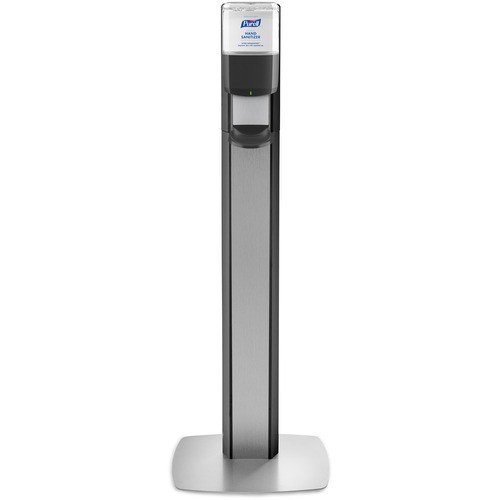 Gojo Industries, Inc 7318DSSLV Stands & Cabinets Messenger Es8 Silver Panel Floor Stand With Dispenser GOJ7318DSSLV 073852507577