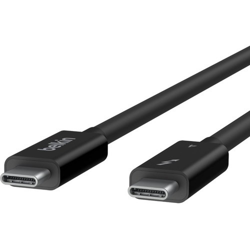 Belkin INZ002BT2MBK Cables Belkin 100w Thunderbolt 4 Usb-c To Usb-c Cable - Usb 4 - 40gbps - 8k - 2m/6.6ft - M/m - Black - 6.56 745883835836
