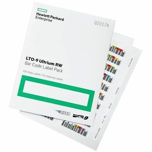 Hp Q2017A Tape Media Hpe Lto-9 Ultrium Rw Bar Code Label Pack - Lto-9 - Rewritable - Barcode Labeled - 18 Tb (native) / 4 190017480510