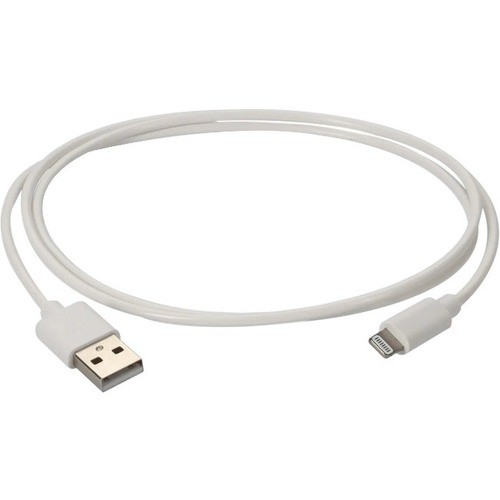Addon USBA2LGT3FW-AO Cables Addon Usb 2.0 (a) Male To Lightning White Cable - Db-25/usb Data Transfer Cable For Notebook, Pc, Us Usba2lgt3fwao 821456511182