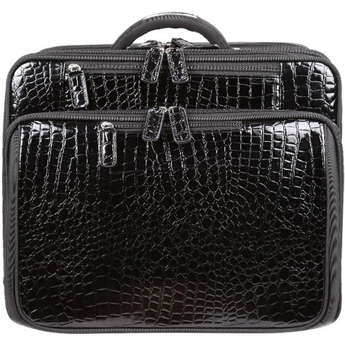 Fabrique FFSROLLER-1 Carrying Cases Francine Collection Croco Carrying Case (roller) For 17" Notebook, Travel Essential - Crocodile Leat Ffsroller1 183248000671