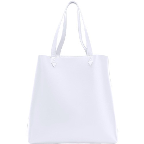 Fabrique FCTWHMADE Carrying Cases Francine Collections Made Easy Carrying Case (tote) For 15" To 17" Notebook - White - Genuine Leathe 818993010971