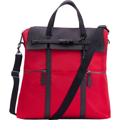 Fabrique FFB14REHI Carrying Cases Francine Collections Highline Carrying Case (backpack/tote) For 15" Notebook - Red - Nylon Body - Sh 818993010919