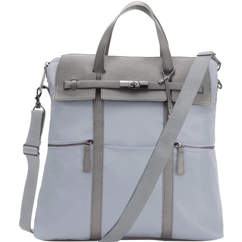 Fabrique FFB14GYHI Carrying Cases Francine Collections Highline Carrying Case (backpack/tote) For 15" Notebook - Gray - Nylon Body - S 818993010926