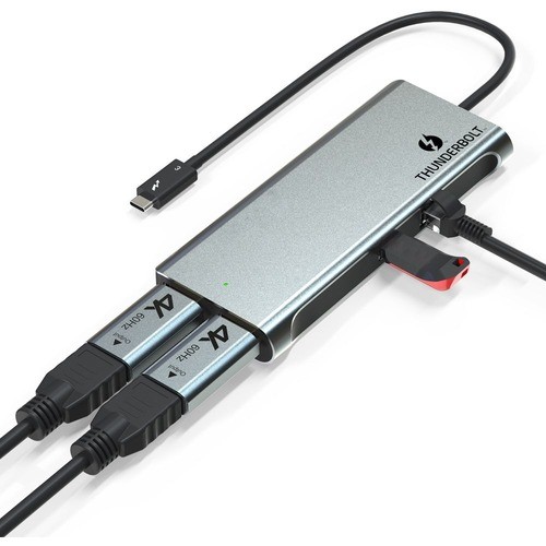 4xem 4XUTD05H Docking Stations 4xem Thunderbolt 3 Dual 4k Displayport Mini Docking Station - For Monitor - Thunderbolt 3 - 2 Displa 841567000467