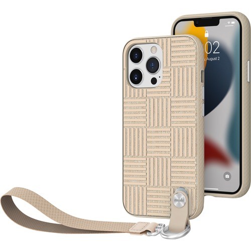 Aevoe 99MO117703 Carrying Cases Moshi Altra Carrying Case Apple Iphone 13 Pro Smartphone - Sahara Beige - Bacterial Resistant, Drop  888112005256