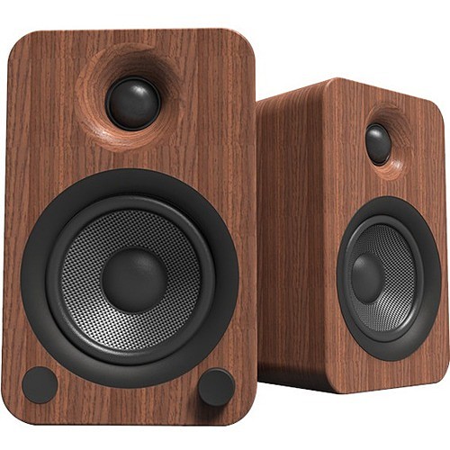 Kanto YU4WALNUT Multimedia Speakers Kanto Yu4 Bluetooth Speaker System - 70 W Rms - Walnut - Stand Mountable - Desktop - 60 Hz To 20 Khz 800152720241