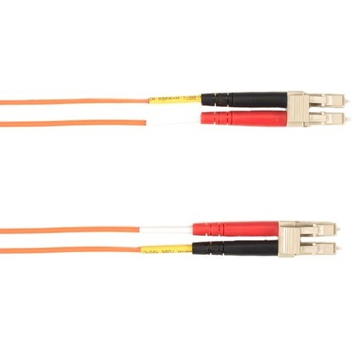 Black Box FOCMRM4-007M-LCLC-OR Cables Black Box Colored Fiber Om4 50/125 Multimode Fiber Optic Patch Cable - Ofnr Pvc - 22.97 Ft Fiber Opt Focmrm4007mlclcor 
