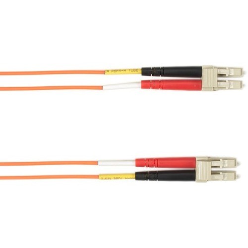 Black Box FOCMRM4-020M-LCLC-OR Cables Black Box Colored Fiber Om4 50/125 Multimode Fiber Optic Patch Cable - Ofnr Pvc - 65.62 Ft Fiber Opt Focmrm4020mlclcor 822088223160