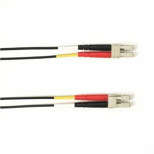 Black Box FOCMRM4-007M-LCLC-BK Cables Black Box Colored Fiber Om4 50/125 Multimode Fiber Optic Patch Cable - Ofnr Pvc - 22.97 Ft Fiber Opt Focmrm4007mlclcbk 822088220282