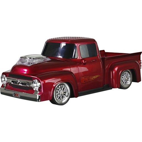 Qfx BT-1956RED Multimedia Speakers Qfx Bt-1956 Portable Bluetooth Speaker System - Red - Battery Rechargeable - Usb (bt-1956red) Bt1956red 606540039427