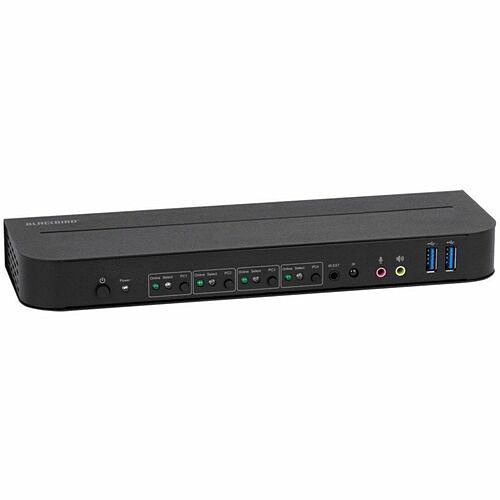 Monoprice 42646 KVM Switchboxes Monoprice Blackbird 4k60 4x1 Kvm Switch With Displayport 1.4 And Usb 3.0, Supports Hdr, Hdcp 2.2, Yc 889028168370