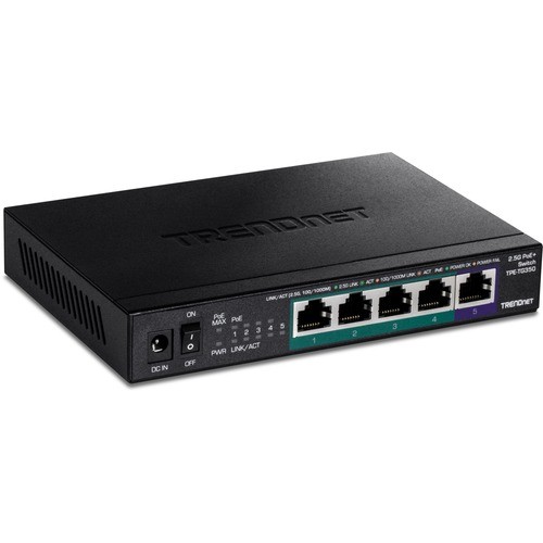 Trendnet TPE-TG350 Switches & Bridges 5-port Unmanaged 2.5g Poe+ Switch Tpetg350 710931162127