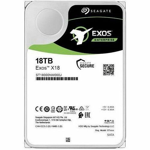 Seagate ST18000NM007J Hard Drives Seagate Exos X18 St18000nm007j 18 Tb Hard Drive - Internal - Sas (12gb/s Sas) - Conventional Magneti 