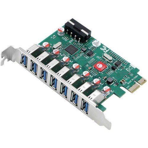 Siig JU-P70211-S1 USB/Firewire Adapters Siig Usb 3.0 7 Port Pcie Host Card - Uasp Mode - Quickly To Add 7 External Usb Type-a Ports Through  Jup70211s1 662774044453