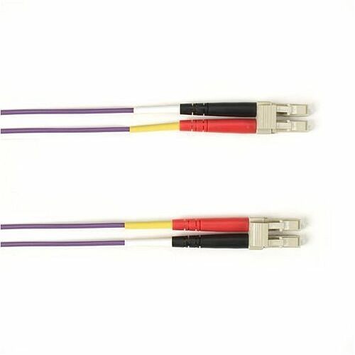 Black Box FOCMR10-007M-LCLC-VT Cables Black Box Colored Fiber Om3 50/125 Multimode Fiber Optic Patch Cable - Ofnr Pvc - 22.97 Ft Fiber Opt Focmr10007mlclcvt 