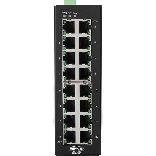 Eaton NGI-S16 Switches & Bridges Eaton Tripp Lite Series 16-port Lite Managed Industrial Gigabit Ethernet Switch - 10/100/1000 Mbps,  Ngis16 037332266989