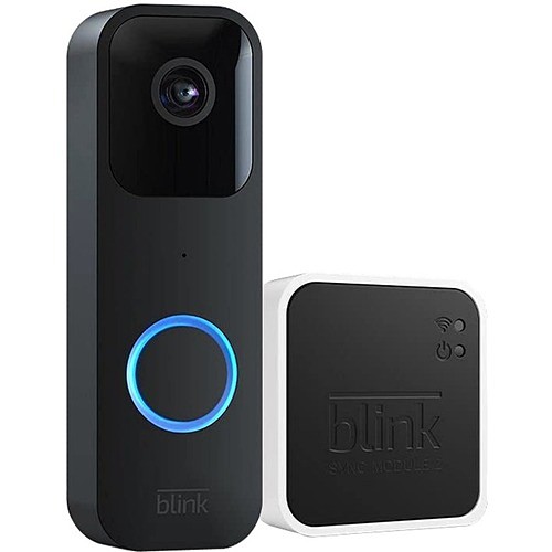 Amazon B08SGC46M9 Doorbells Blink Video Doorbell - Wired/wireless - Black (b08sgc46m9) 840080591186
