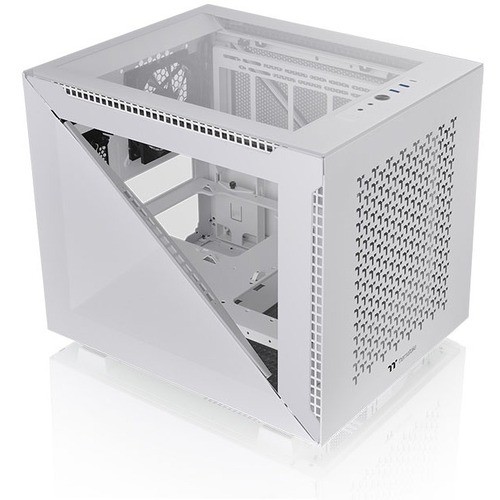 Thermaltake CA-1V1-00S6WN-01 Computer Cases Thermaltake Divider 200 Tg Air Snow Micro Chassis - White - Spcc, Tempered Glass, Acrylic, Mesh - 6  Ca1v100s6wn01 841163078686