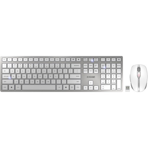Cherry JD-9100US-1 Keyboard & Mouse Combos Dw 9100 Slim Rechargeable Wireless Desktop Jd9100us1 840183605957