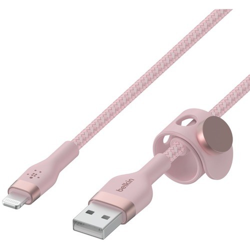 Belkin CAA010BT2MPK Cables Belkin Boostanduarr;charge Pro Flex Usb-a Cable With Lightning Connector - 6.56 Ft Lightning/usb Data  745883832415