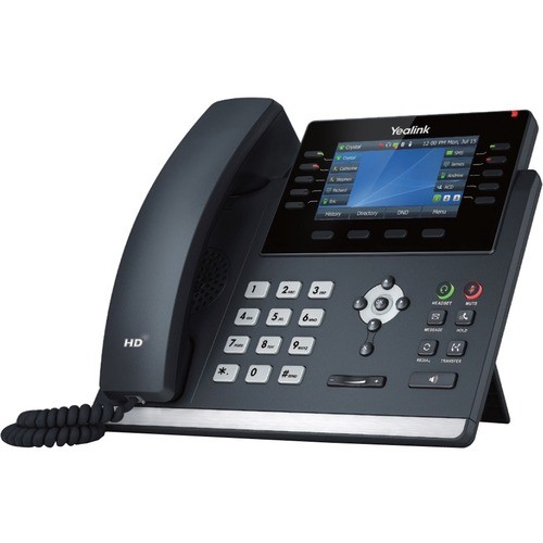 Yealink 1301203 IP Phones Yealink Sip-t46u Ip Phone - Corded - Corded - Wall Mountable, Desktop - Classic Gray - Voip - 2 X Ne 841885102980