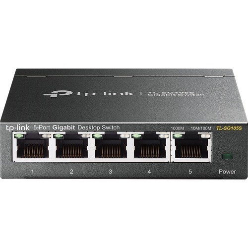 Tp Link TL-SG105S Switches & Bridges Tp-link Tl-sg105s - 5 Port Gigabit Ethernet Switch - Desktop/wall-mount - Plug And Play - Fanless - St Tlsg105s 845973083519