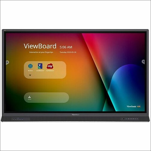Viewsonic IFP6552-1TAA Collaboration Displays Viewsonic Viewboard Ifp6552-1taa - 4k Taa Compliant Interactive Display With Integrated Software - 4 Ifp65521taa 766907015539