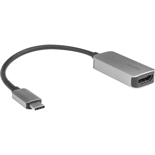 Rocstor Y10A243-A1 Connector Adapters Displayport 1.4 To Hdmi 2.0 4k 60hz Adapter-m/f- Aluminum Grey - Rocstor Premium Usb-c To Hdmi Adapt Y10a243a1 810606035067