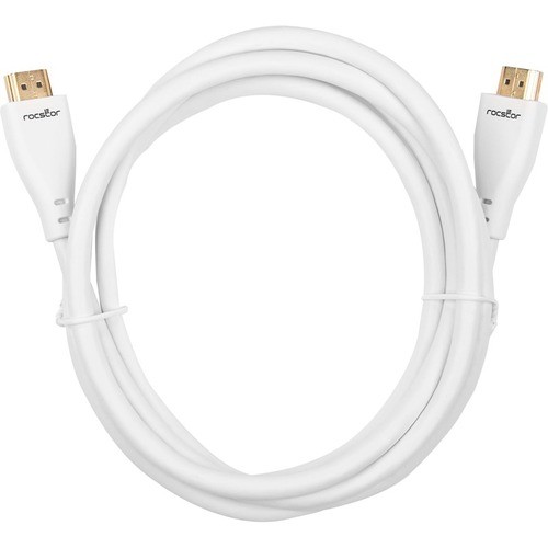 Rocstor Y10C160-W1 Cables Rocstor Premium Hdmi Cable With Ethernet - 4k/60hz - 6 Ft Hdmi A/v Cable For Hdtv, Cable Box, Satell Y10c160w1 810606034916