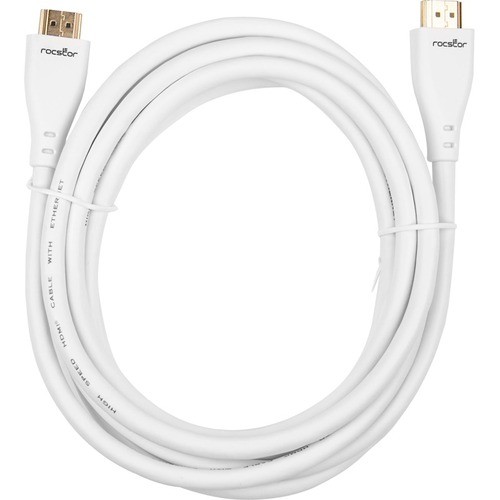 Rocstor Y10C161-W1 Cables Rocstor Premium Hdmi Cable With Ethernet - 4k/60hz - 10 Ft Hdmi A/v Cable For Hdtv, Cable Box, Satel Y10c161w1 810606034923