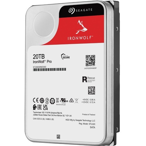 Seagate ST20000NE000 Hard Drives Seagate Ironwolf Pro St20000ne000 20 Tb Hard Drive - 3.5" Internal - Sata (sata/600) - Conventional  763649173596